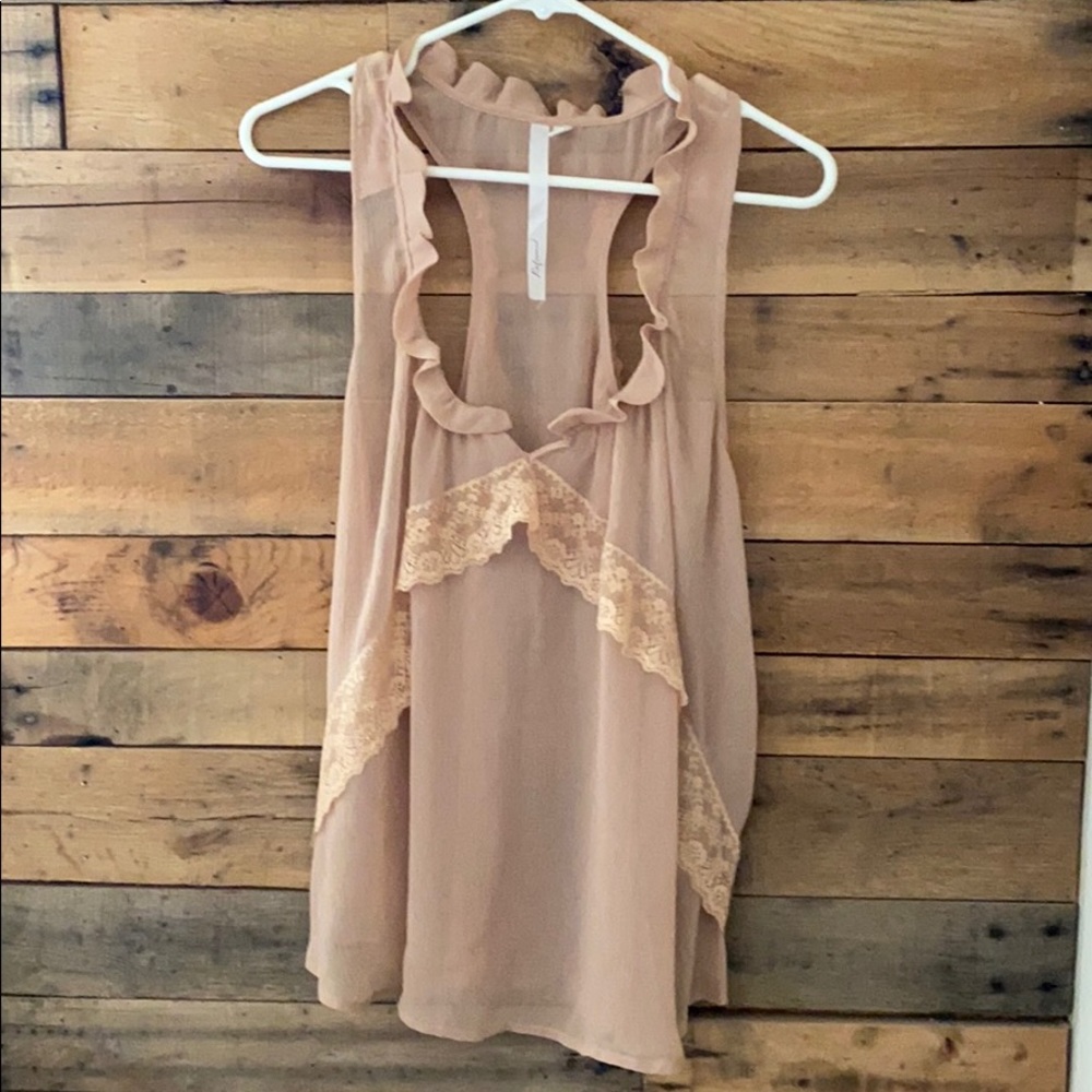 Urban Outfitters Lace Sleeveless Blouse